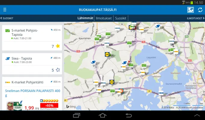 Ruokakaupat android App screenshot 2