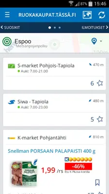 Ruokakaupat android App screenshot 7